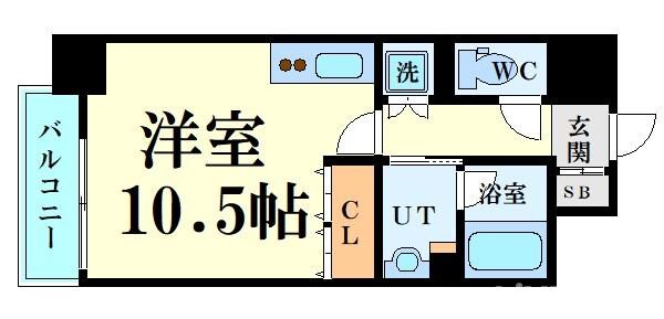 アプリーレ堺筋本町の物件間取画像