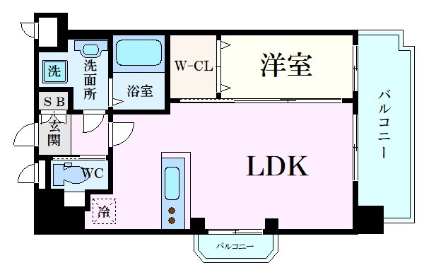 Luxe東三国+の物件間取画像