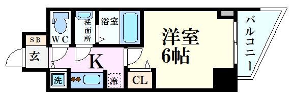 S-RESIDENCE堺筋本町Unoの物件間取画像