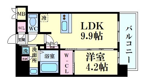 リヴィエール江坂江の木公園の物件間取画像