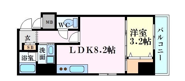 アンフィニXⅤ江坂レジデンスの物件間取画像