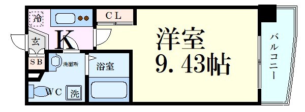 SERENiTE天六西の物件間取画像