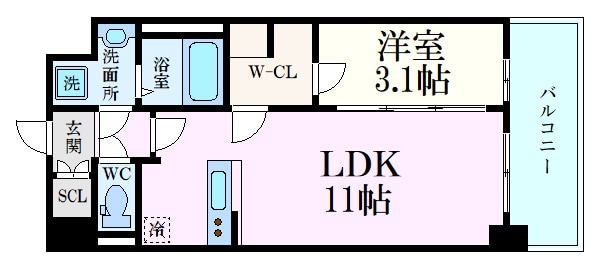 リヴェント福島野田の物件間取画像