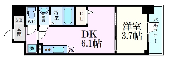 リヴェント福島野田の物件間取画像