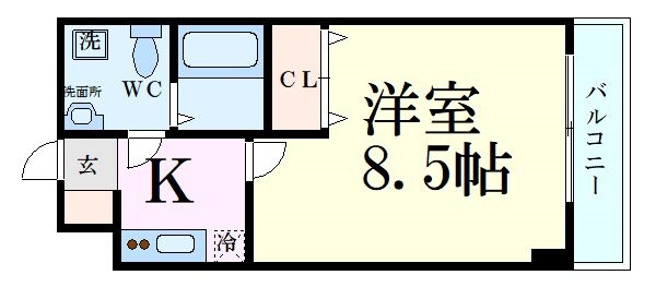 セレニテ江坂四番館の物件間取画像