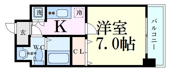 サムティ江坂JuReveの物件間取画像