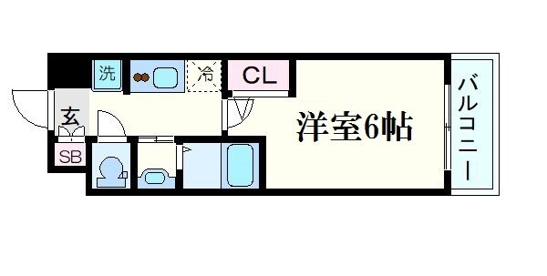 エステムコート新大阪13ニスタの物件間取画像