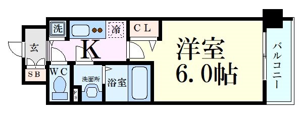 プレサンス梅田東ディアロの物件間取画像