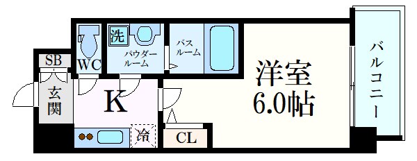 エスリード弁天町グランツの物件間取画像