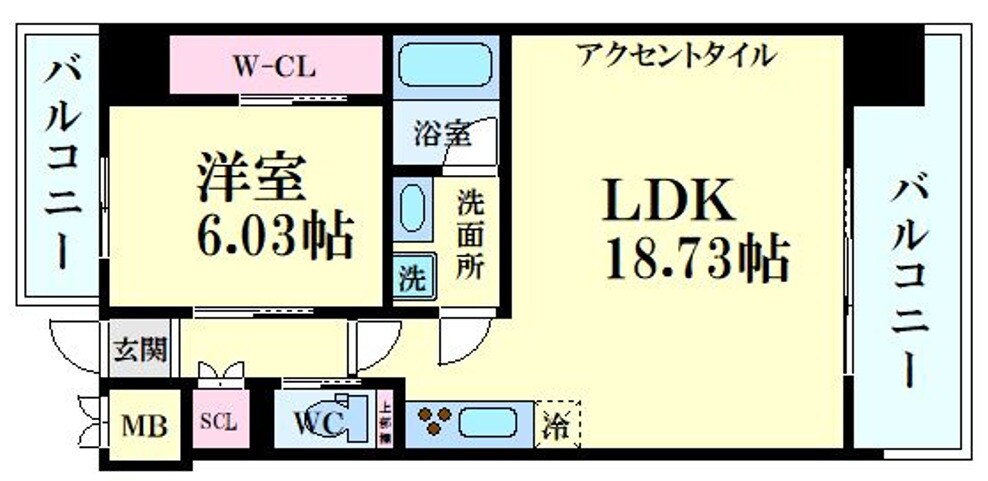 プレジオ新大阪EUROの物件間取画像