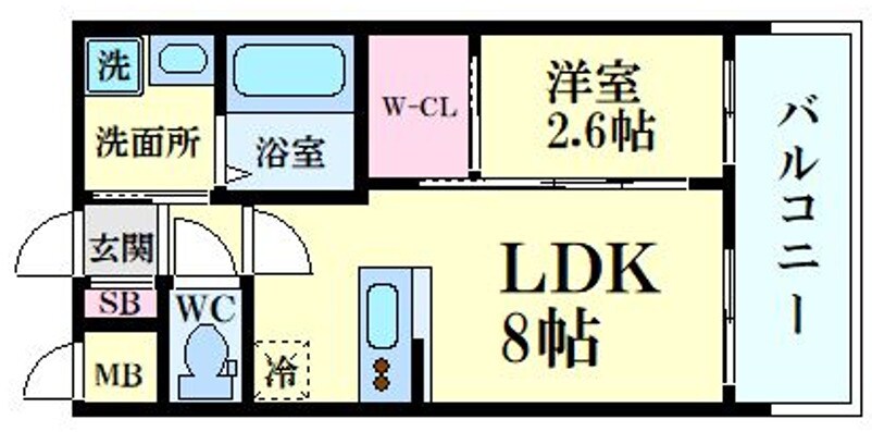 セレニテ新大阪ミラク壱番館の物件間取画像