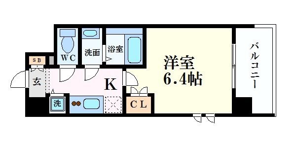 エス・キュート梅田東の物件間取画像