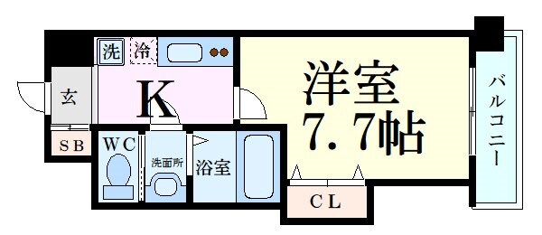 Luxe新大阪Ⅱの物件間取画像