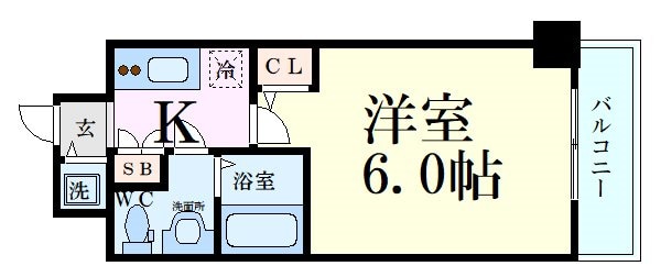 サムティ土佐堀Riberaの物件間取画像