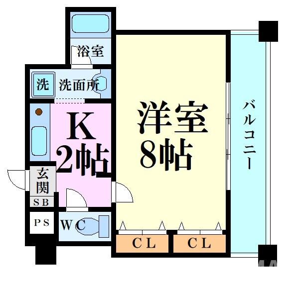 ドゥーエ谷町の物件間取画像