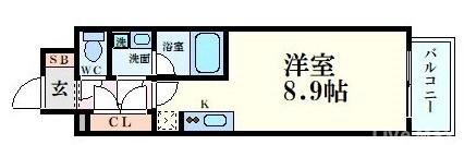 アーバネックス大阪城WESTの物件間取画像