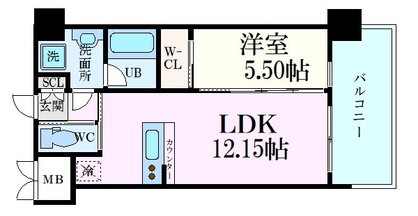 プレジオ九条の物件間取画像