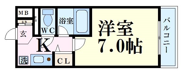 エスリード梅田新道第2の物件間取画像