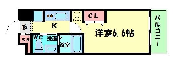 アーデンタワー本町イーストの物件間取画像