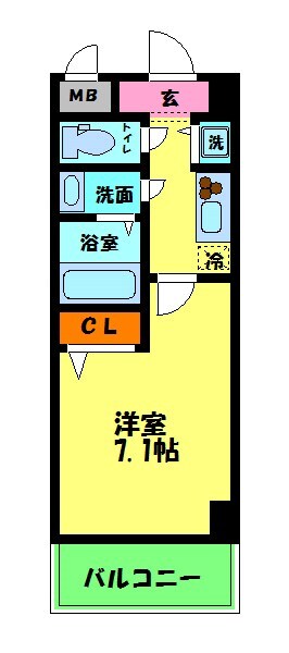 シャルマンフジ新大阪の物件間取画像