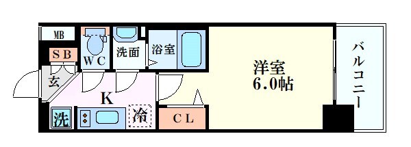 BPRレジデンス天満橋の物件間取画像