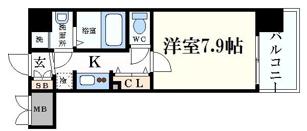 アドバンス東梅田アクシスの物件間取画像