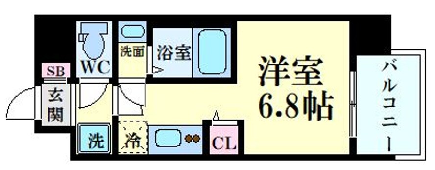 セレニテ十三ミラクの物件間取画像