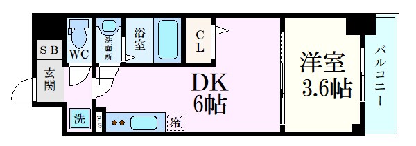 リヴェント福島野田の物件間取画像