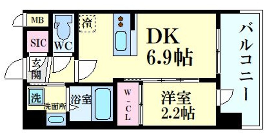 セレニテ十三ミラクの物件間取画像