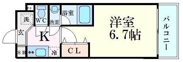 レジディア新大阪の物件間取画像