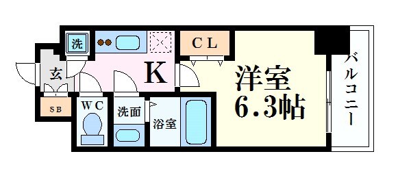 エスリード京橋グランツの物件間取画像