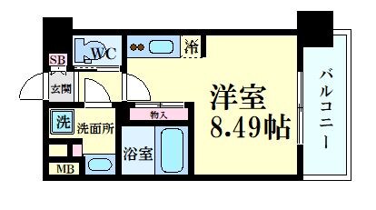 ドゥーエ江坂Ⅲの物件間取画像