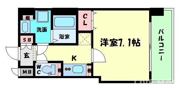 W-STYLE大阪谷町の物件間取画像