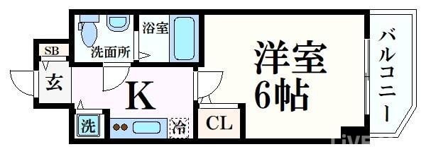 S-RESIDENCE北浜の物件間取画像