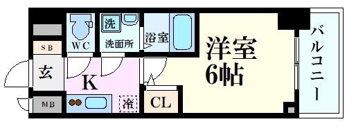 中津駅 徒歩6分 13階の物件間取画像