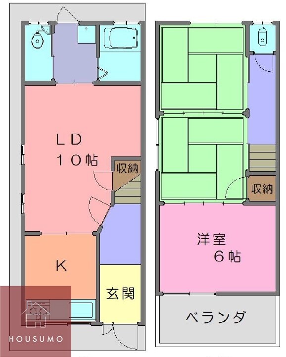 十八条3丁目貸家の物件間取画像