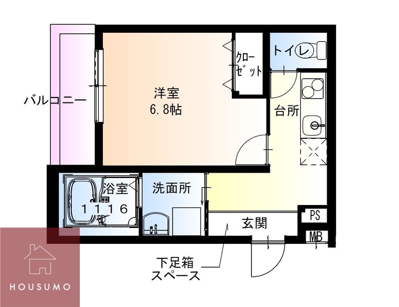 フジパレス吹田内本町の物件間取画像