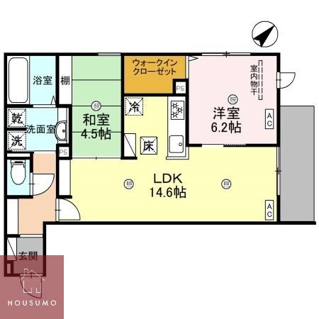 クラシスト清和園町の物件間取画像