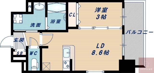 エスリード江坂アンムートの物件間取画像