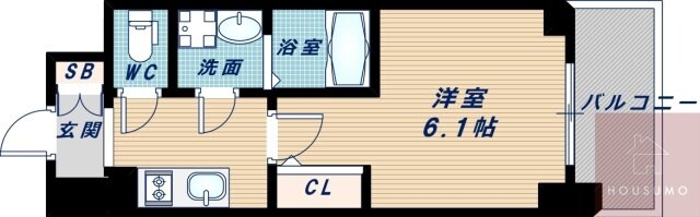 エスリード江坂アルテリアの物件間取画像