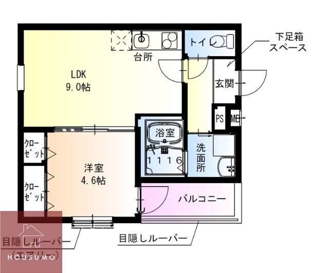 フジパレスだいどう豊里Ⅲ番館の物件間取画像