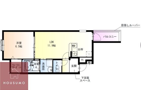 フジパレスだいどう豊里Ⅲ番館の物件間取画像