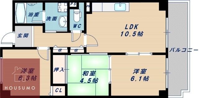 レジデンス穂波の物件間取画像