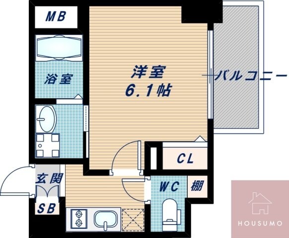 エスリード江坂セントラムの物件間取画像