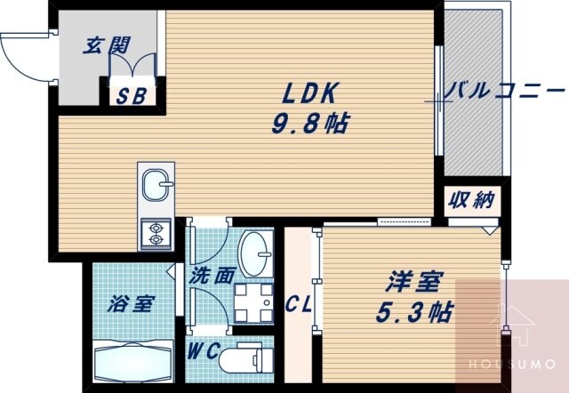 レジデンスコート江坂の物件間取画像