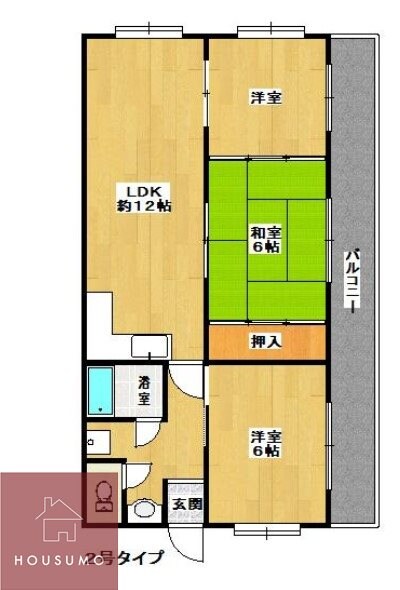 王谷マンションの物件間取画像