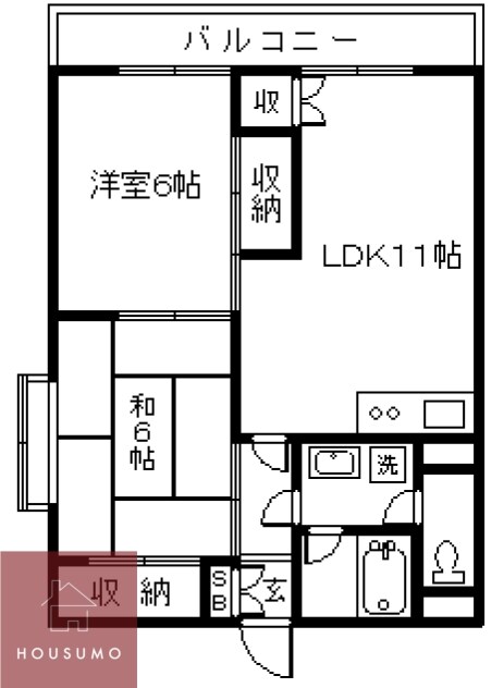 クリーンハイツ十三の物件間取画像