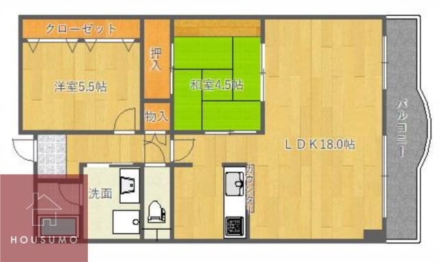 オーク千里山の物件間取画像