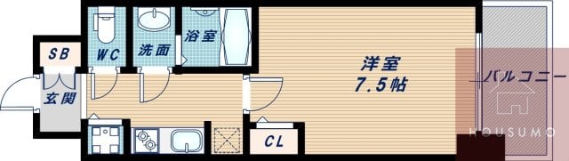 S-RESIDENCE江坂Eminenceの物件間取画像