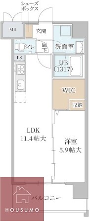 ラフィネール大阪十三の物件間取画像